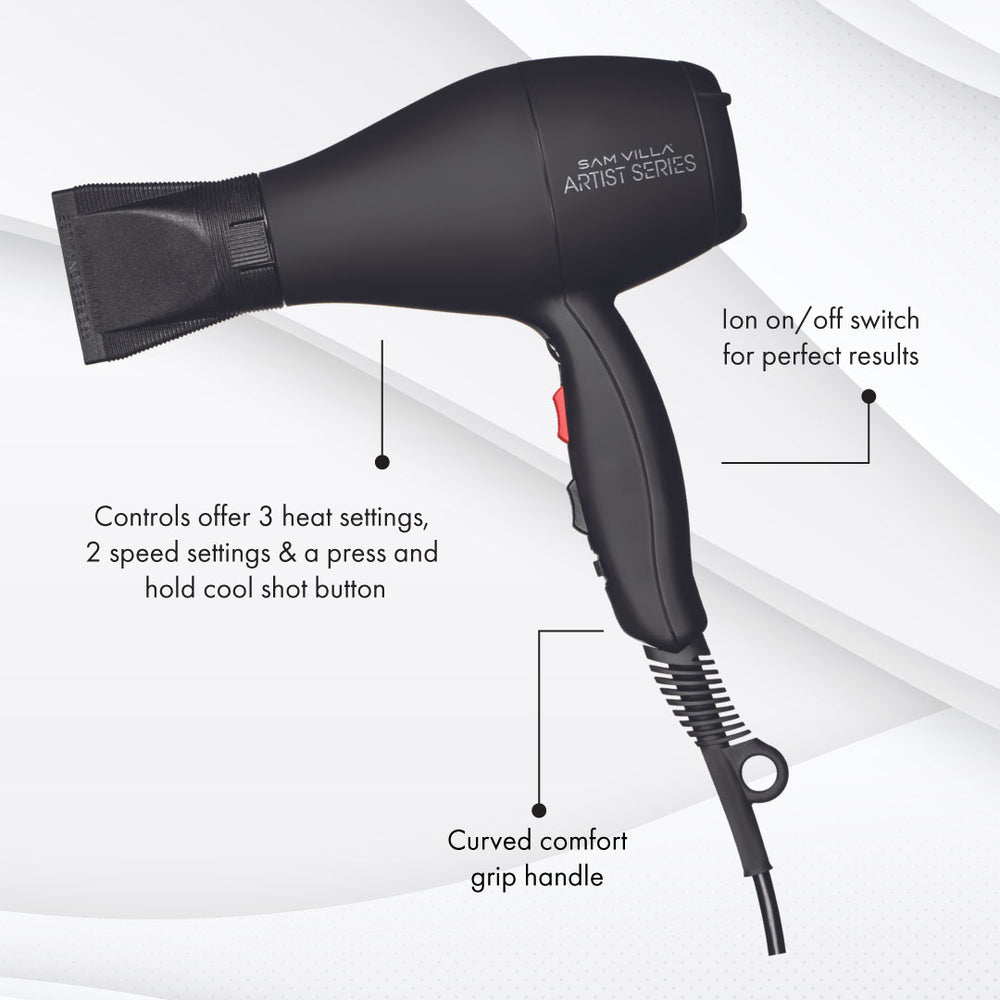 Sam Villa Artist Series Hair Dryer | Smoother, shinier blowouts